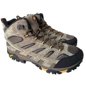 Merrell Moab 2 Vent Mid Hiking Boot Mens US 12 Waterproof Suede Mesh Vibram